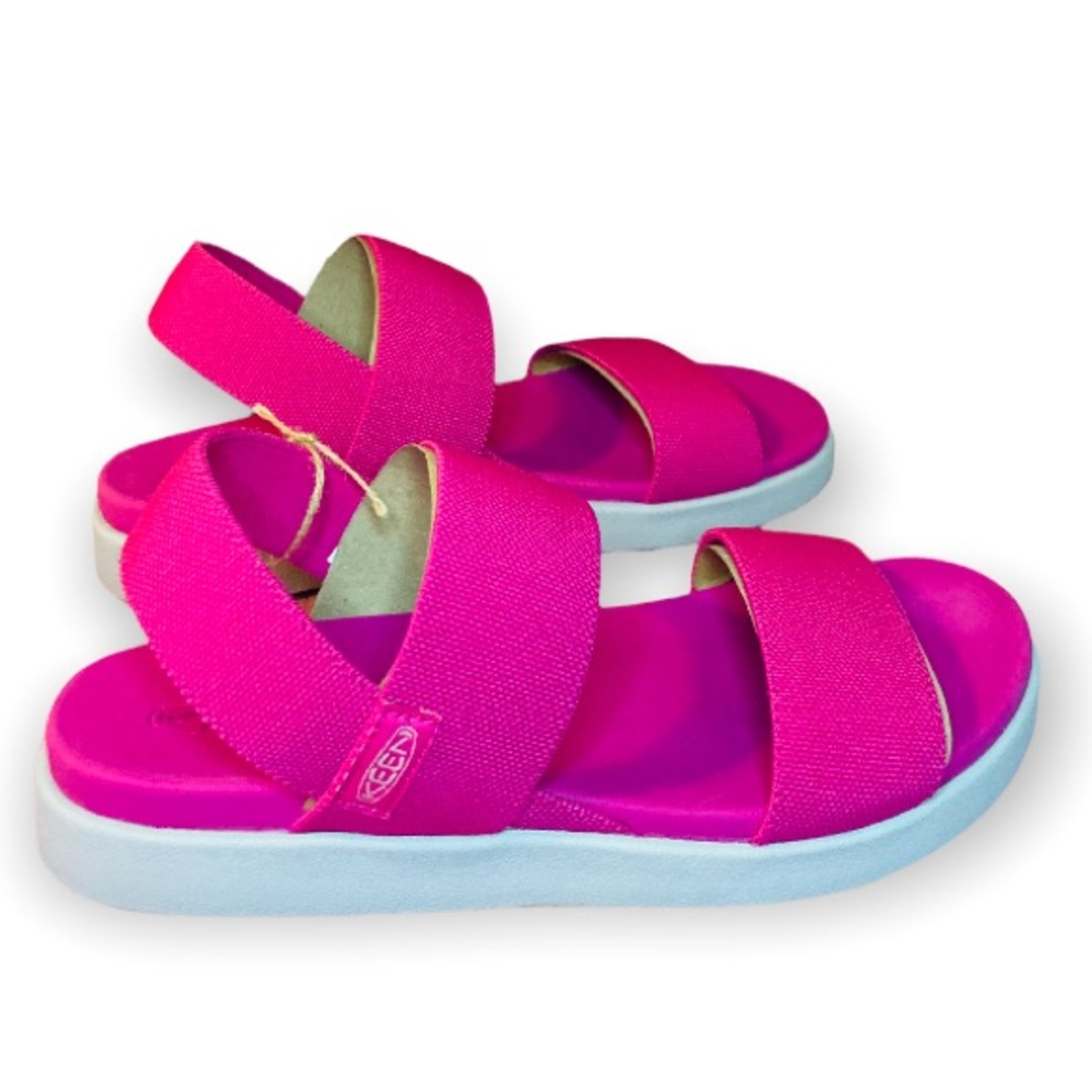 SOLD NWT Keen Pink Peacock & Vapor Elle Arch Support Machine Washable Sandal - Picture 9 of 15